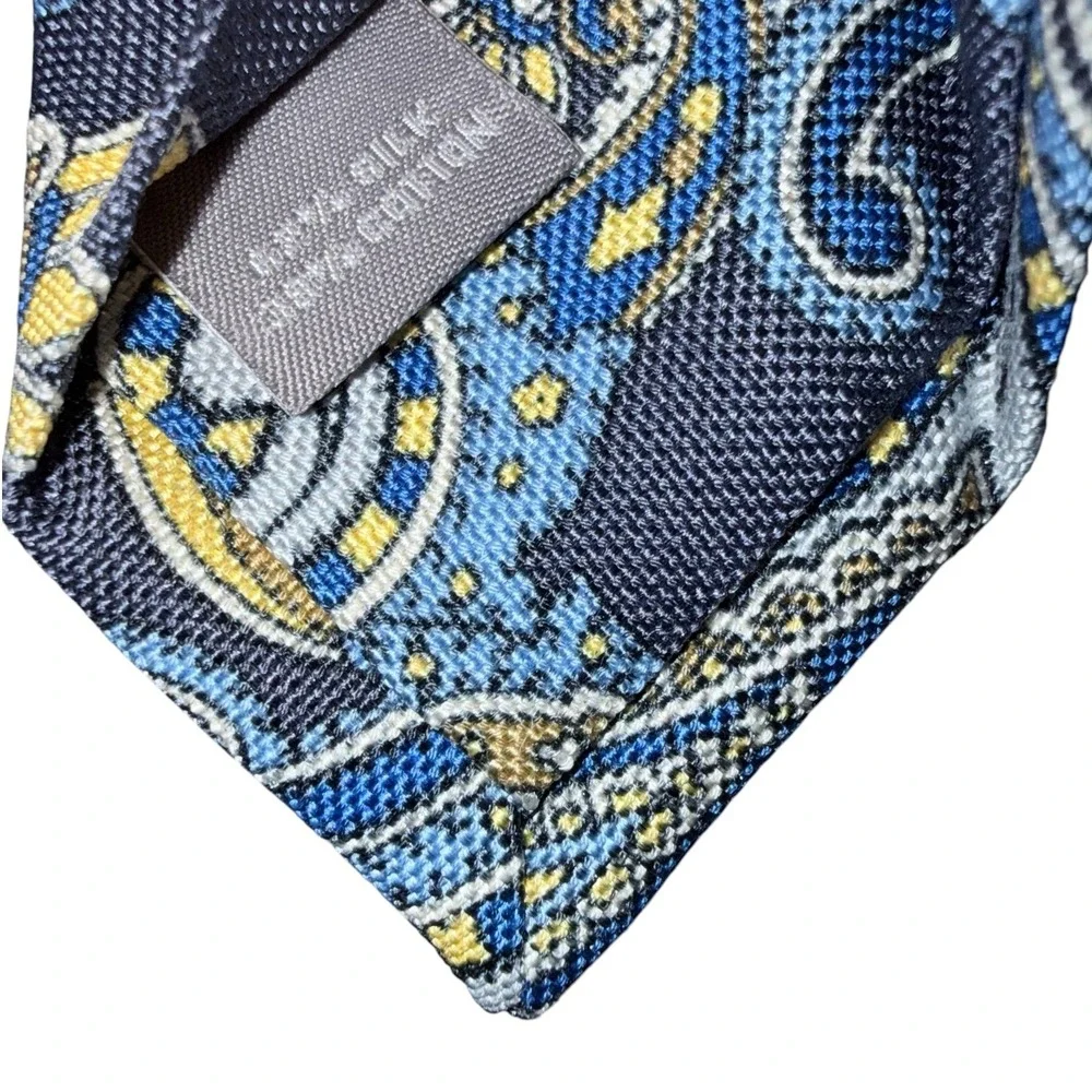 Daniel Cremieux Seven Fold Ltd‎ Edition 82/202 Silk Blend Blue Paisley Tie